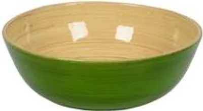 Produktbild von Bambus-Schüssel flach 18x7cm, grasgrün