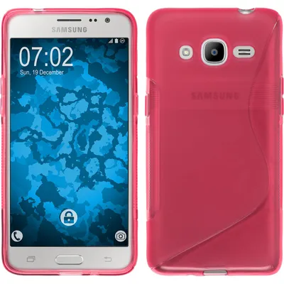 Produktbild von PhoneNatic Case kompatibel mit Samsung Galaxy J2 (2016) (J210) - pink Silikon Hülle S-Style Cover