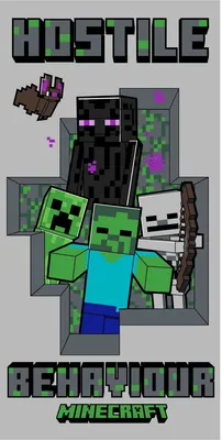 Immagine prodotto di Minecraft Badetuch Hostile 70 x 140 cm
