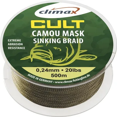 Produktbild von Climax Cult Carp Camou-Mask sinking Braid Länge 1200m ø 0,24mm