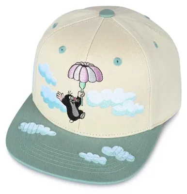 Koaa Snapback Cap Der kleine Maulwurf "Über den Wolken" in beige
