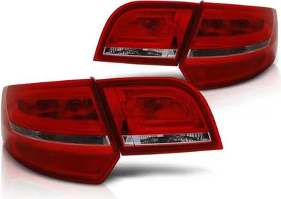 Produktbild von LED Lightbar Rückleuchten für Audi A3 8P Sportback Bj. 04-08 Rot/Chrom