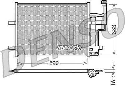 Produktbild von DENSO DCN44003 Kondensator Klimaanlage Klimakondensator für MAZDA 5 (CR19) +Trockner