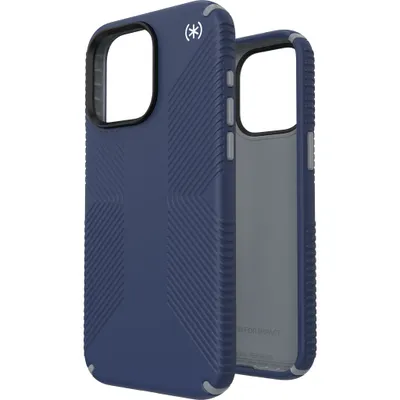 Produktbild von Speck Presidio2 Grip - iPhone 15 Pro Max Tasche (Küstenblau / Staubgrau / Weiß)