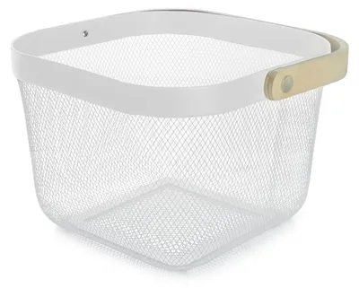 Obrázek produktu pro Kovový košík s dřevěnou rukojetí