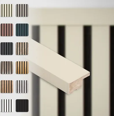 Produktbild von HEXIM Abschlussleiste 275x2,7cm passend für unsere Akustikpaneele - flexible Lamellenwand Holz MDF Wandpanelee Lamellenverkleidung Wandverkleidung (1 Abschlussleiste Palomino - APA01)