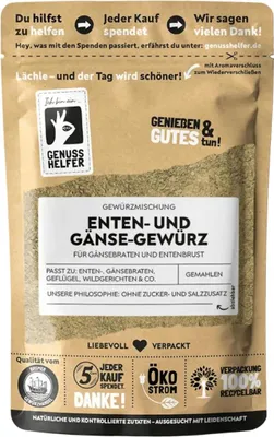 Produktbild von Gänsegewürz, Gewürzmischung für Gänse- oder Entenbraten, 90g
