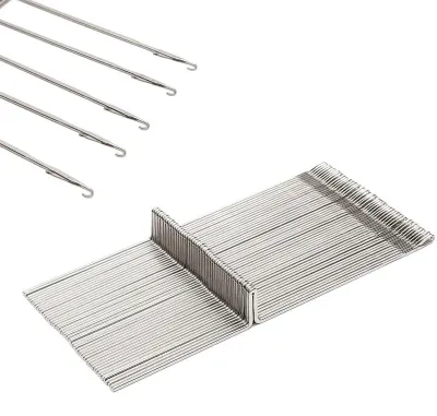Image de 50 aiguilles à tricoter en acier pour machines à tricoter Brother