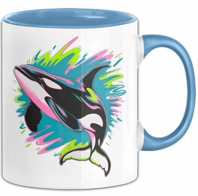 Produktbild von Wal Tier Tasse Geschenk Lustige Geschenkidee Spruch (Blau)