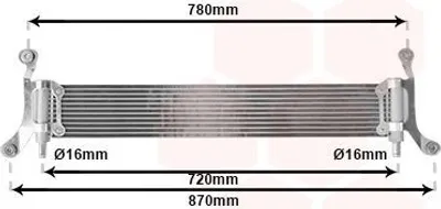 Image de Radiateur moteur de VAN Wezel (58002278) Echangeur de chaleur Refroidissement Radiateur moteur