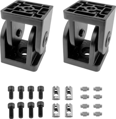 Produktbild von KLAK 40 - Gelenkverbinder Gelenk Winkelverbinder Nut 8 für Aluprofil 40-er schwarz - 2 Stück