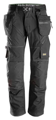 Produktbild von Snickers FlexiWork Arbeitshose m. Holstertaschen, EN 14404 Schwarz-60
