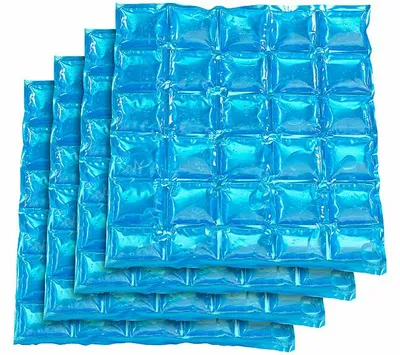 Image de 4 poches réfrigérantes réutilisables - 30 x 25 cm