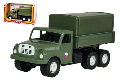 Obrázok produktu pre Auto nákladní Tatra 148 khaki vojenská plast 30cm v krabici 35x18x13cm