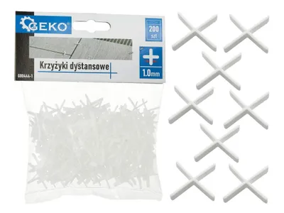 Immagine prodotto di GEKO, distanziatori per piastrelle, 1 mm, 200 pezzi, modello G00444-1