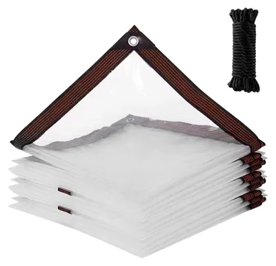 Produktbild von Abdeckplane Transparent Wasserdicht 2x3m PE mit Ösen