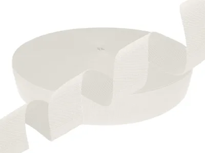 Gurtband Polyester 45m x 50mm PES Trägerband Riemen Tragband weiß