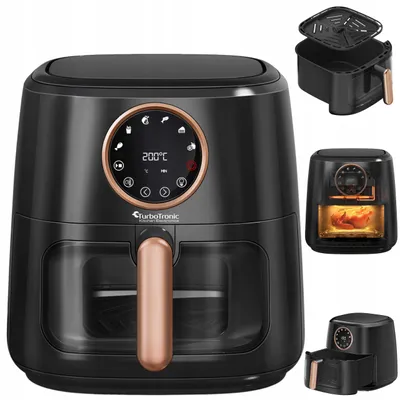 Zdjęcie produktu dla Frytkownica beztłuszczowa TurboTronic Air Fryer frytownica 7,6 L 1750W cyfrowa Czarna