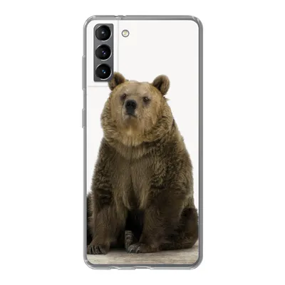 Produktbild von MuchoWow® Handyhülle Schutzhülle Hülle für Samsung Galaxy S21 Plus Braunbär - Tiere - Bär - Niedlich - Jungen - Mädchen Silikon Softcase Handy Hülle - Handy-Tasche