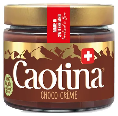 Zdjęcie produktu dla Krem czekoladowy Caotina z prawdziwą szwajcarską czekoladą 300g