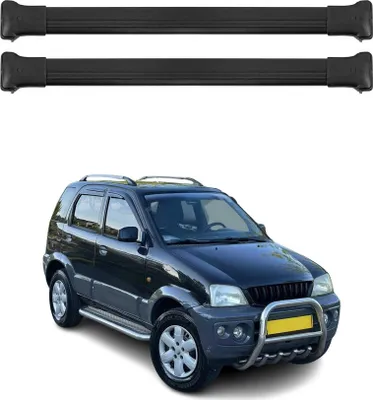 Produktbild von Dachträger Gepäckträger für Daihatsu Terios 1998-2005 Relingträger Alu Schwarz