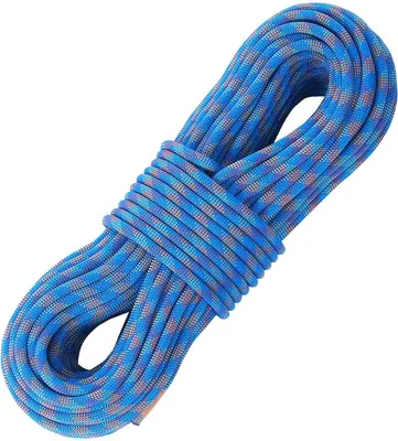 Immagine prodotto di Corda da arrampicata dinamica da 10,2 mm, 70 m (230 piedi), per arrampicata su roccia all'aperto, blu