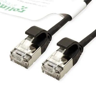 Obrázok produktu pre ROLINE GREEN 21.44.3357, 5 m, Cat6a, U/FTP (STP), RJ-45, RJ-45, Čierna