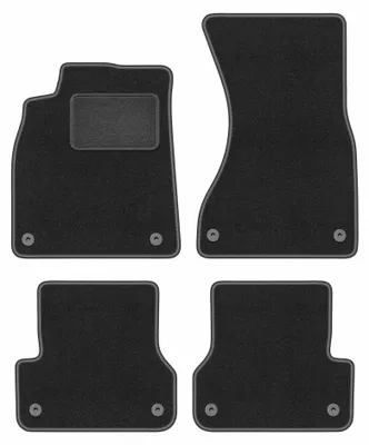 Immagine prodotto di Tappetini in moquette per Audi A6 C7 2011-2017 (berlina/station wagon) – set 4 pezzi, grigio grafite, su misura – Wielganizator LUX