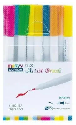 Produktbild von Artist Brush Filzstifte, 36 Farben – Marvy