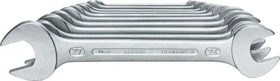 Produktbild von GEDORE 6-10 Doppelmaulschlüssel-Satz 10-teilig 6-27 mm, 6077540