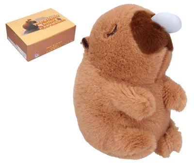 Obrázek produktu pro Kapybara natahovací přívěsek plyš 11cm 12ks v boxu