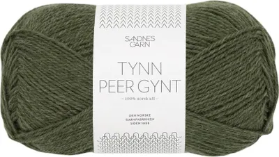 Produktbild von Sandnes Tynn Peer Gynt 50g - Norwegische Wolle 9572 gronnmelert