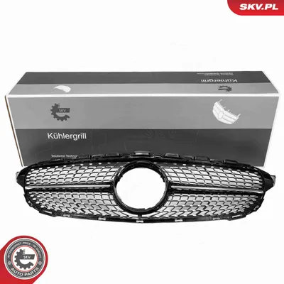 Produktbild von ESEN SKV 66SKV521 Kühlergrill Frontgrill passend für MERCEDES-BENZ C-Klasse T-modell (S205) Schwarz Glänzend