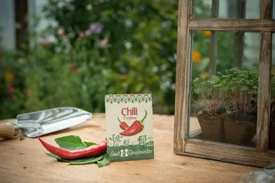Produktbild von Die Stadtgärtner Chili-Saatgut | feurig scharf | Chili-Samen der Sorte \Fireflame\""