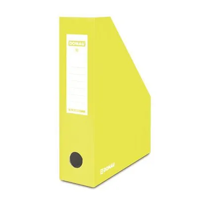 Image de Porte-revues, jaune, carton, A4 / 80 mm, DONAU, 7649201-11FSC