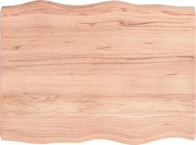 Produktbild von vidaXL Tischplatte 80x60x(2-6) cm Massivholz Behandelt Baumkante