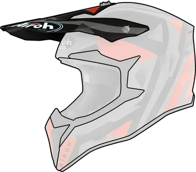 Image de Visière pour casque Airoh WRAAP Sequel mate