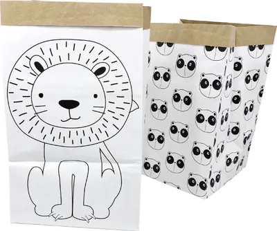 Zdjęcie produktu dla Kosz papierowy Zwierzęta, zestaw 2szt, lew