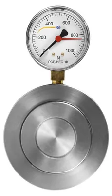 Produktbild von PCE Instruments PCE-HFG 1K Kraftmessdose |Ringkraftmessgerät / Druckstempelkraftmessgerät schnell umbauen|Stahl|27 mm