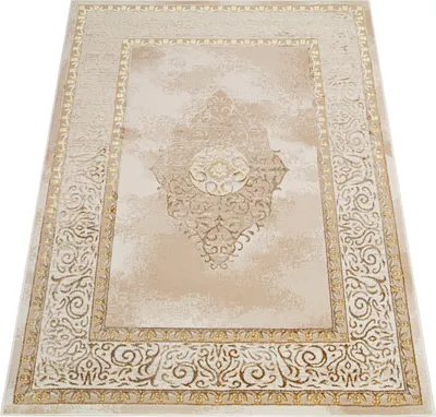 Produktbild von Tapiso Teppich ARES klassisch braun beige Wohnzimmer 200 x 300 cm