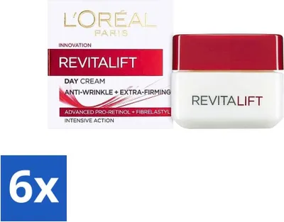 Produktbild von L'Oréal Revitalift 40+ - Tagescreme - Feuchtigkeitsspendend Anti-Falten - 50 ml - Vorteilspack - 6 Stücke