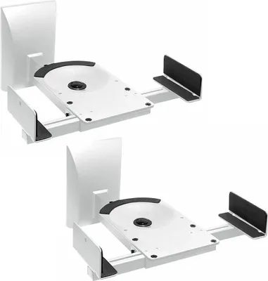 Produktbild von 2x Wandhalter für Lautsprecher Boxen Halter Wandhalterungen Halterung Regalboxen weiss