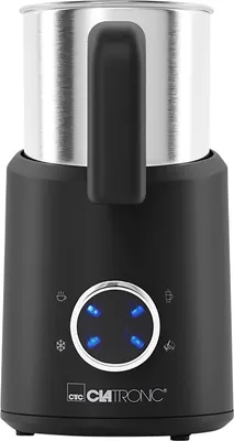 Image de CLATRONIC 264011 CLATRONIC Mousseur à lait MS 3812, acier inoxydable / noir