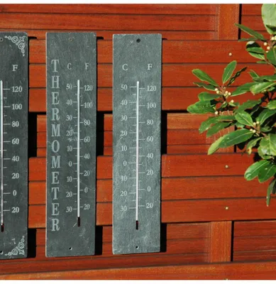 Image de Esschert Design Thermomètre en ardoise classique ; LS006