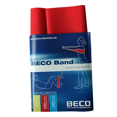 Produktbild von Beco Gymnastik- und Therapieband, Zugkraft:mittel (rot)