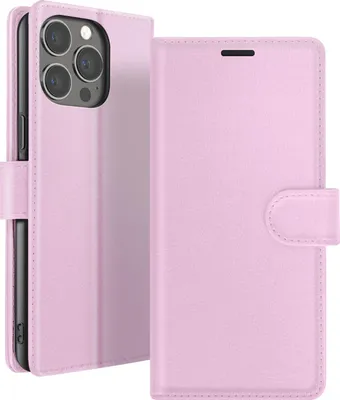 Immagine prodotto di Zanaé, custodia flip per iPhone 13 Pro con portacarte e patta magnetica, rosa