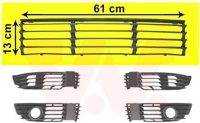 Produktbild von VAN WEZEL Lüftungsgitter Grill Stoßfänger für VW PASSAT Variant (3B6)