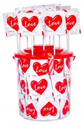 Produktbild von Herz-Lutscher LOVE, 80 Stück à 12 g
