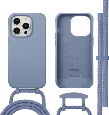 Produktbild von imoshion Color Backcover mit abnehmbarem Handykette und MagSafe iPhone 14 Pro - Ash Blue