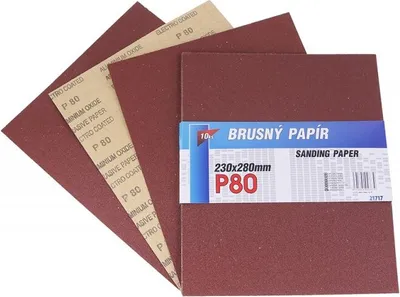 Produktbild von Schleifpapier 230x280mm P80 10 Stk. / 1 Stück Verpackung